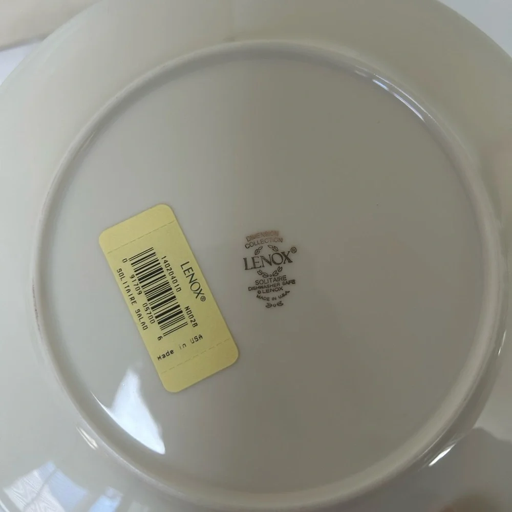 Lenox SOLITAIRE  5-Piece Place Setting Dinnerware Set, Dimensions USA